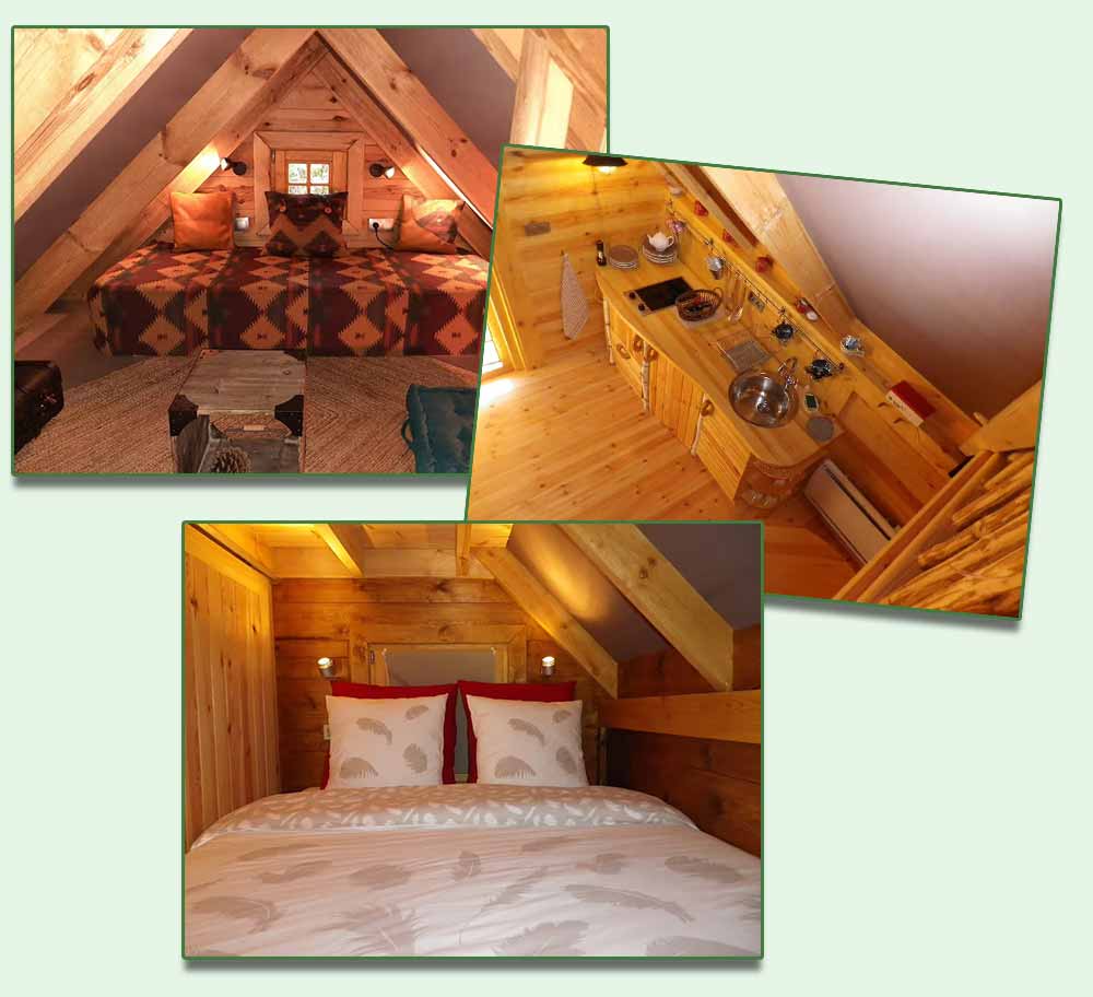 Une merveilleuse petite cabane romantique à deux