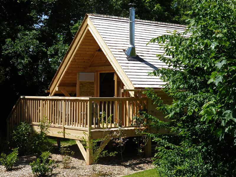 Vue extérieure de la Cabane